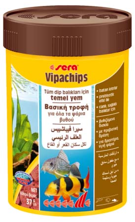 SERA Vipachips - Τροφή ψαριών σε βυθιζόμενα δισκία για ψάρια βυθού (γατόψαρα, pleco, ancistrus)